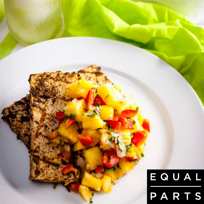 Pineapple Jerk Grilled Tofu