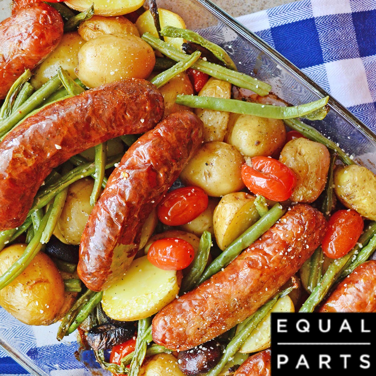 Fit Meal - Sausages, Potato wedges, Green Beans