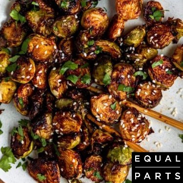 Crispy Brussels with Hoisin BBQ