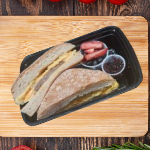 Ciabatta Sausage Breakfast Sandwich