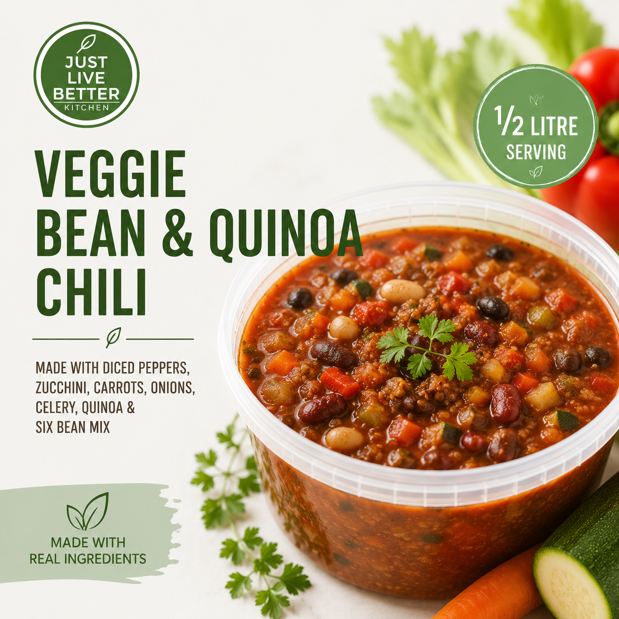 Veggie, Bean and Quinoa Chili - Snack Size