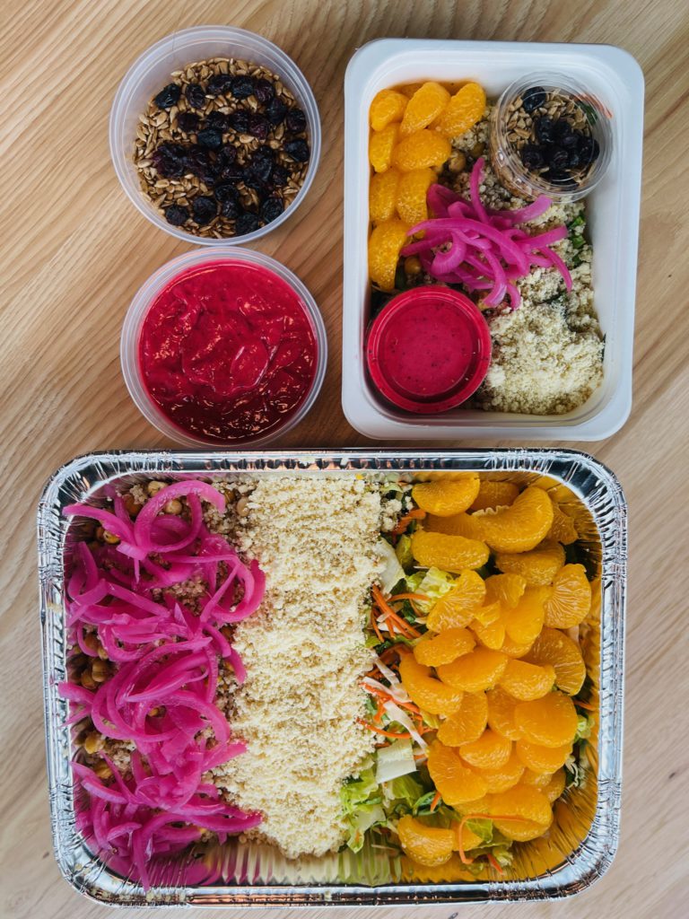 Plant Based and Delicious Summer Salad from Menu Mandala the best food in Calgary