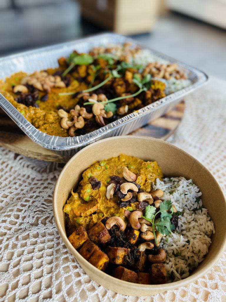 Delicious vegan butter chicken best in calgary made from whole food plants