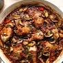 Coq Au Vin [chicken in wine sauce]